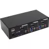 InLine lauaarvuti KVM-lüliti 2 pordi DisplayPort USB 3.0 jaotur heliga