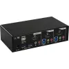InLine töölaua KVM-lüliti, 2-pordiline, HDMI, USB 3.0 jaotur, heliga