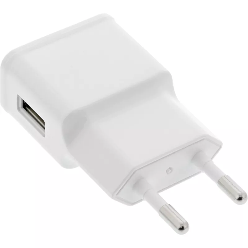 USB toiteadapter Üksik InLine 31504W 100-240V kuni 5V/1,2A Valge