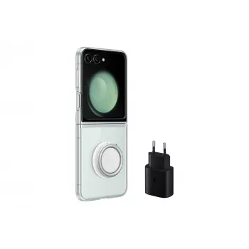 Samsungi flip-ümbris Galaxy Z Flip5 jaoks EF-XF73KKTEGWW — läbipaistev, 6,7-tollise (17 cm) ekraani jaoks