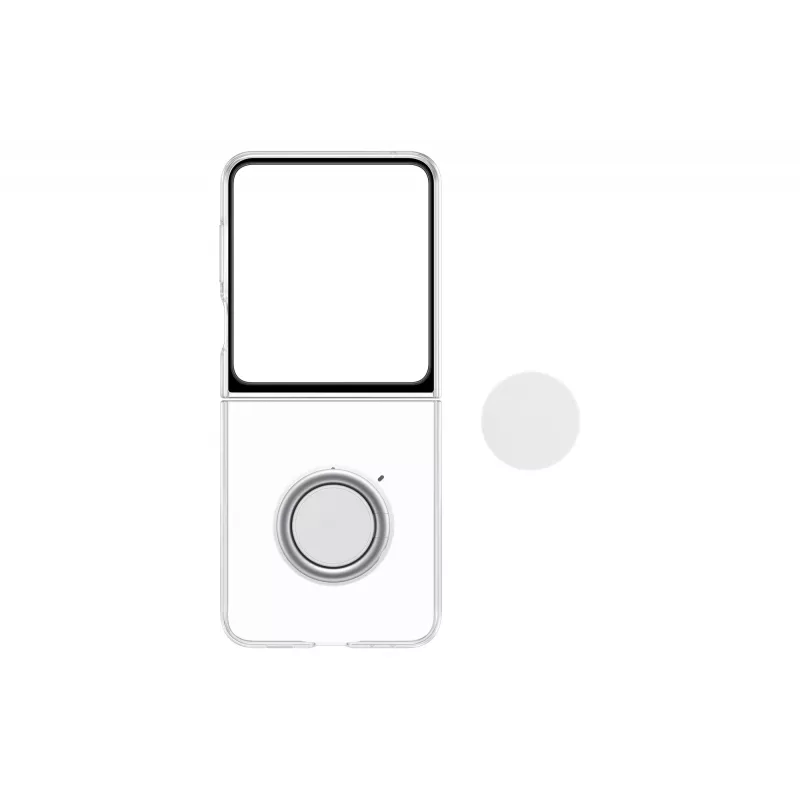 Samsungi flip-ümbris Galaxy Z Flip5 jaoks EF-XF73KKTEGWW — läbipaistev, 6,7-tollise (17 cm) ekraani jaoks