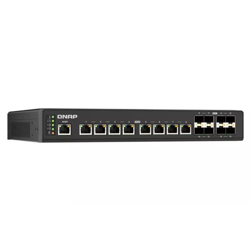 QNAP QSW-IM3216-8S8T võrgulüliti hallatav L2 10G Ethernet (100/1000/10000) Must
