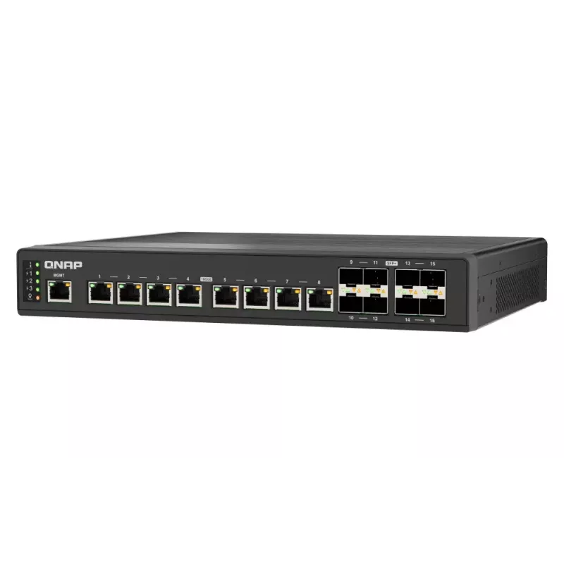 QNAP QSW-IM3216-8S8T võrgulüliti hallatav L2 10G Ethernet (100/1000/10000) Must
