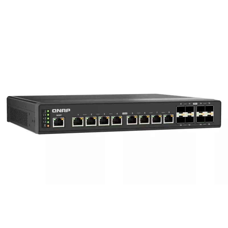 QNAP QSW-IM3216-8S8T võrgulüliti hallatav L2 10G Ethernet (100/1000/10000) Must