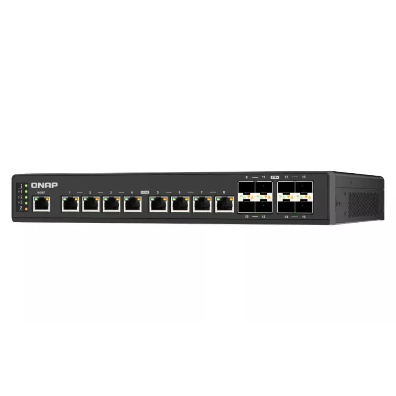 QNAP QSW-IM3216-8S8T võrgulüliti hallatav L2 10G Ethernet (100/1000/10000) Must