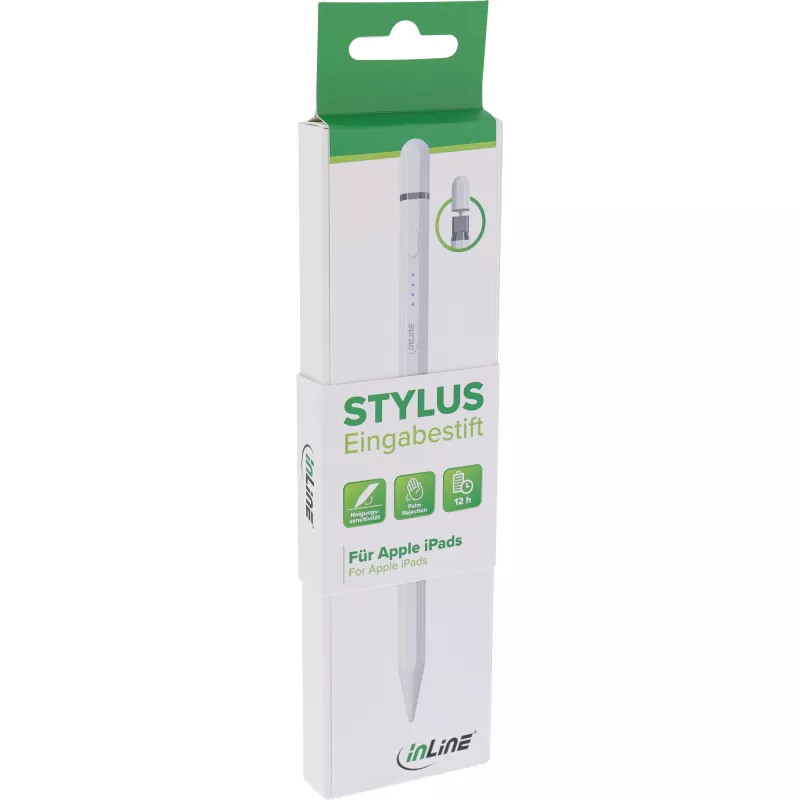 Stiilipulk InLine 55468W Valge 15g tahvelarvutile Apple