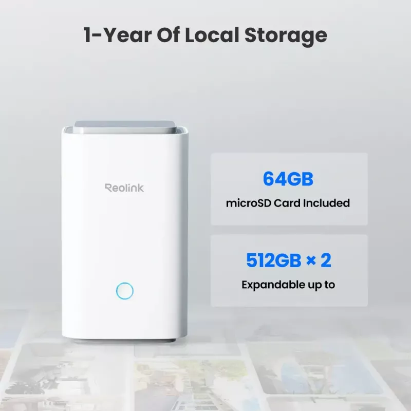 Baasseade Reolink Hub 1 kahe Argus Series B310 sisevalge kaameraga