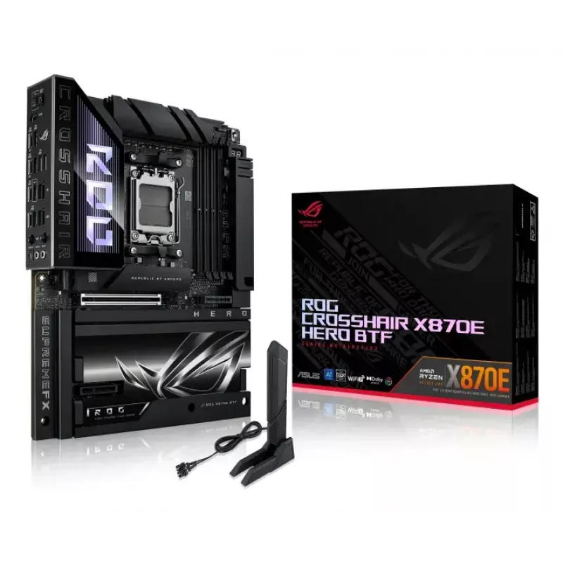Emaplaat ASUS ROG CROSSHAIR X870E HERO BTF — AMD X870E, Socket AM5, ATX, DDR5, M.2, Wi‑Fi 7