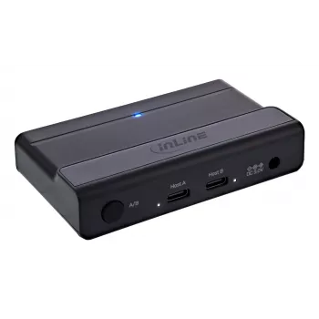 InLine 60604I USB-C jagamislüliti 4-pordilise USB-jaoturiga