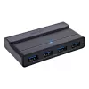 InLine 60604I USB-C jagamislüliti 4-pordilise USB-jaoturiga