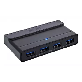 InLine 60604I USB-C jagamislüliti 4-pordilise USB-jaoturiga