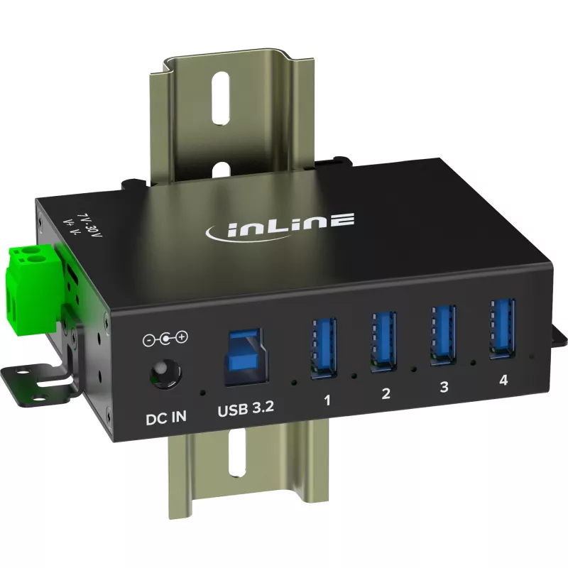InLine 35396A liidese jaotur USB 3.2 Gen 1 (3.1 Gen 1) Type-B 5000 Mbit/s Must