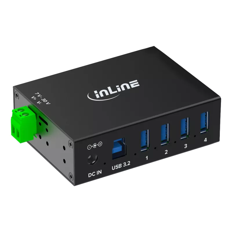 InLine 35396A liidese jaotur USB 3.2 Gen 1 (3.1 Gen 1) Type-B 5000 Mbit/s Must