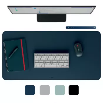 Lauamatt LEITZ Large Desk Mat, PVC, tumesinine, 400 x 800 x 2 mm