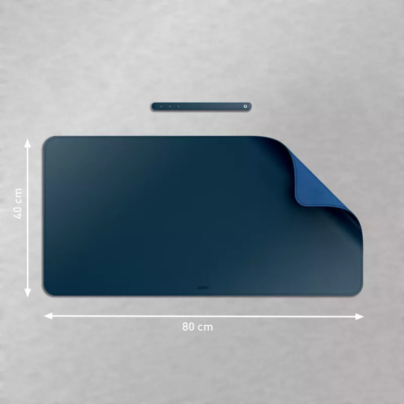 Lauamatt LEITZ Large Desk Mat, PVC, tumesinine, 400 x 800 x 2 mm