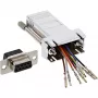 InLine Adapter DB9 emane / RJ45 8P8C emane metallkattega korpus 68889L