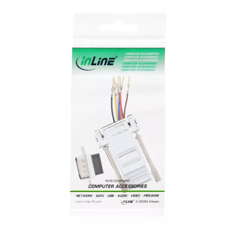 InLine Adapter 9 Pin Sub-D isane RJ45 emane metallkattega 68889M