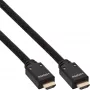 InLine HDMI aktiivkaabel, HDMI-High Speed koos Ethernetiga, M/M, nailonpunutis, 10m