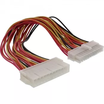 InLine emaplaadi kaabel ATX 24 kontaktiga isane / emane 0,45 m