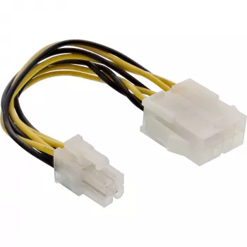 InLine emaplaadi toiteadapter ATX 2.0/EPS 8pin / 12V ATX1.3 4pin 0.15m