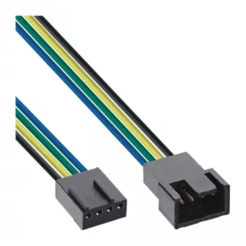 InLine'i ventilaatori pikenduskaabel, 4 kontaktiga Molex isane/emane 0,70 m