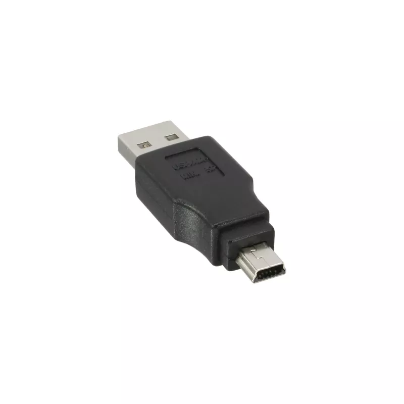 InLine-adapter USB 2.0 A-tüüpi isane / Mini-USB 5-kontaktiline isane 33441C