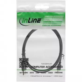 InLine Micro USB 2.0 kaabel USB Type A-pistik / Micro-B-pistik, must, 2m