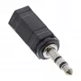 Audioadapter 2,5 mm pesa emane / 3,5 mm pistik isane Stereo InLine 99309