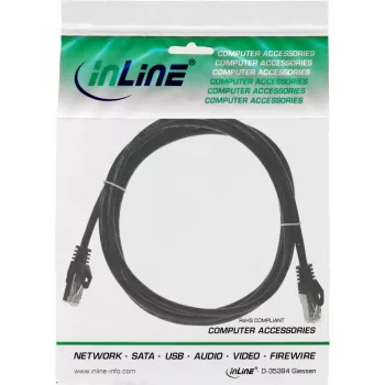 InLine patch-kaabel F/UTP Cat.5e must 5 m