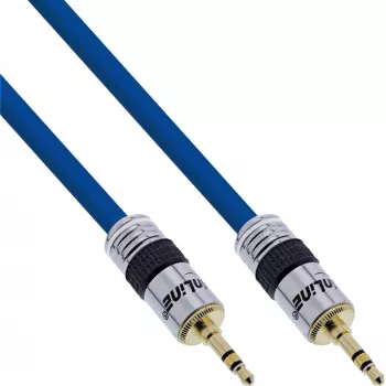 InLine Premium helikaabel 3,5 mm stereoisane/isane 2 m