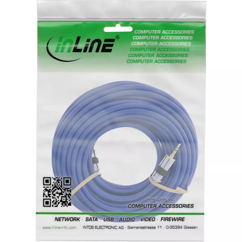 InLine Premium helikaabel 3,5 mm stereoisane/isane 2 m