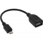 InLine Micro USB OTG adapterkaabel Micro-B-pistik USB A emasele 0,1 m