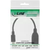 InLine Micro USB OTG adapterkaabel Micro-B-pistik USB A emasele 0,1 m