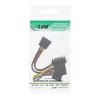 InLine SATA toiteadapteri kaabel isane emasele 2x SATA + 4 Pin Molex toitele