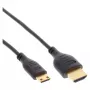 InLine High Speed HDMI kaabel Ethernetiga, AM/CM, üliõhuke, must/kuldne, 0,5 m