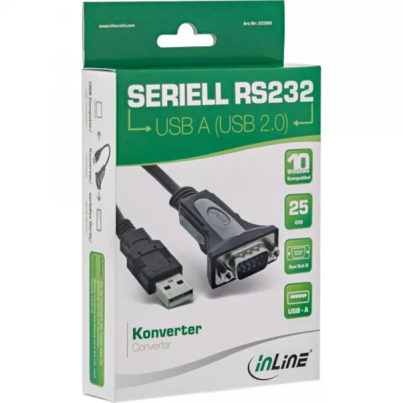 USB 2.0 jadakaabel InLine 33306I 0,25 m must