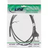InLine Šveitsi CEE7/16 pistik Euro8 C7 toitekaablile, must, 1,8 m