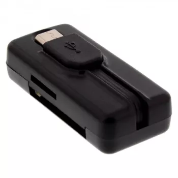 InLine OTG Card Reader Dual Flex SD-le, microSD-le koos USB-pordi ja 2 kaardipesaga