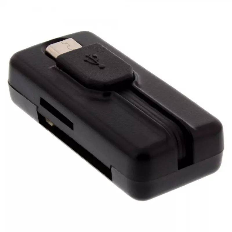 InLine OTG Card Reader Dual Flex SD-le, microSD-le koos USB-pordi ja 2 kaardipesaga