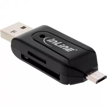 InLine OTG kahe pesaga kaardilugeja SD ja microSD jaoks 66779