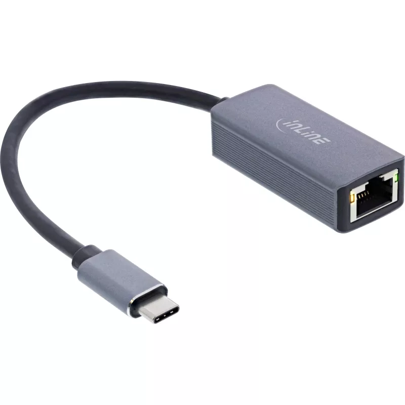 InLine USB 3.2 kuni 2,5G Etherneti võrguadapteri kaabel, USB-C kuni RJ45