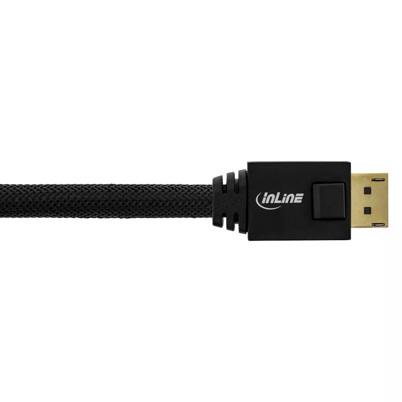 InLine DisplayPort aktiivkaabel, must, kullatud kontaktidega, 15 m