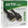InLine DisplayPort aktiivkaabel, must, kullatud kontaktid, 25 m