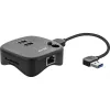 InLine USB 3.0 Multiadapter, 2xUSB-A, RJ45, SD/MicroSD-kaardilugeja, must