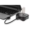 InLine USB 3.0 Multiadapter, 2xUSB-A, RJ45, SD/MicroSD-kaardilugeja, must