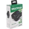 InLine USB 3.0 Multiadapter, 2xUSB-A, RJ45, SD/MicroSD-kaardilugeja, must