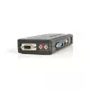 StarTech.com 4-pordiline must USB KVM-lüliti komplekt kaablite ja heliga