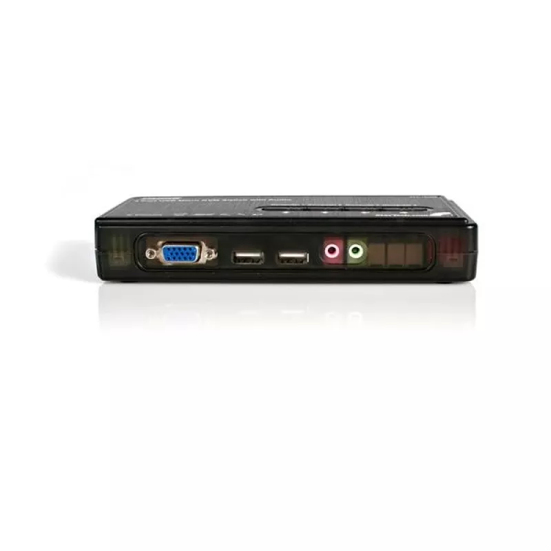 StarTech.com 4-pordiline must USB KVM-lüliti komplekt kaablite ja heliga