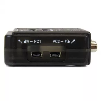 StarTech.com 2-pordiline must USB KVM-lüliti komplekt heli ja kaablitega