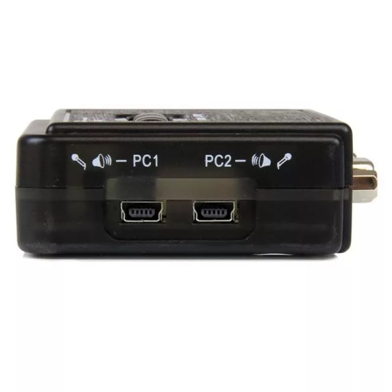 StarTech.com 2-pordiline must USB KVM-lüliti komplekt heli ja kaablitega